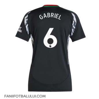 Arsenal Gabriel Magalhaes #6 Tricou Fotbal Replică 2024-25 Femei Deplasare